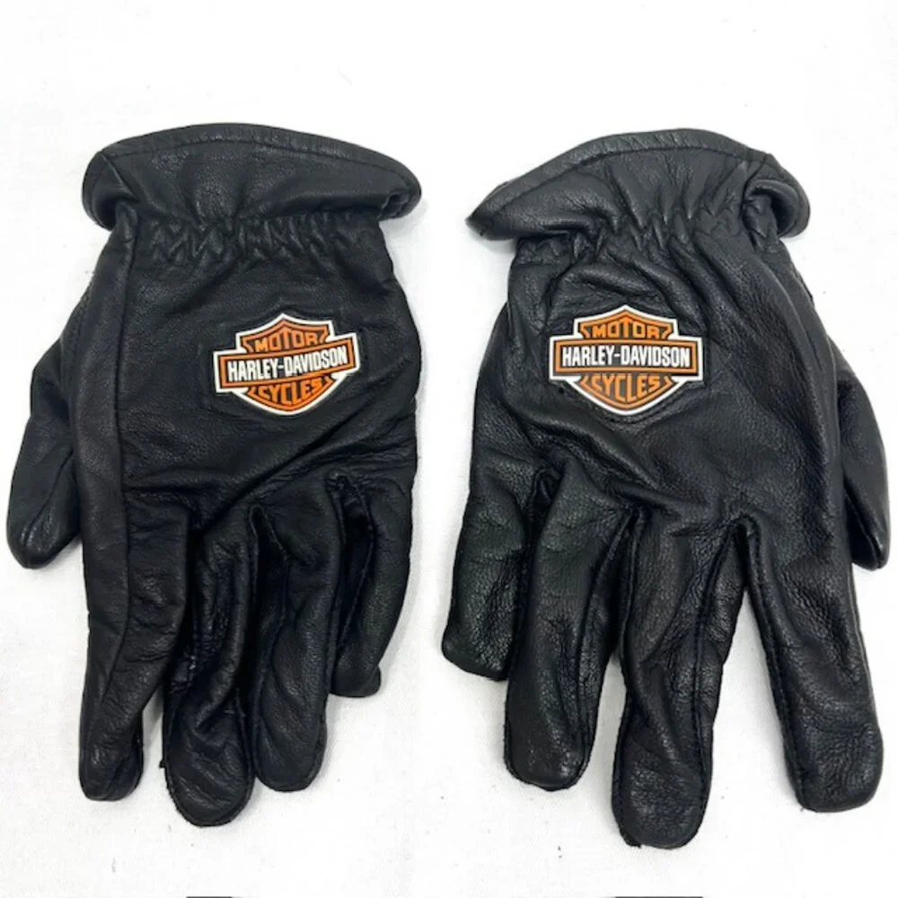 Collection Harley-Davidson 18 x9x11 Duffel Bag+Booth Sz 10M+Leather Glove+Beanie